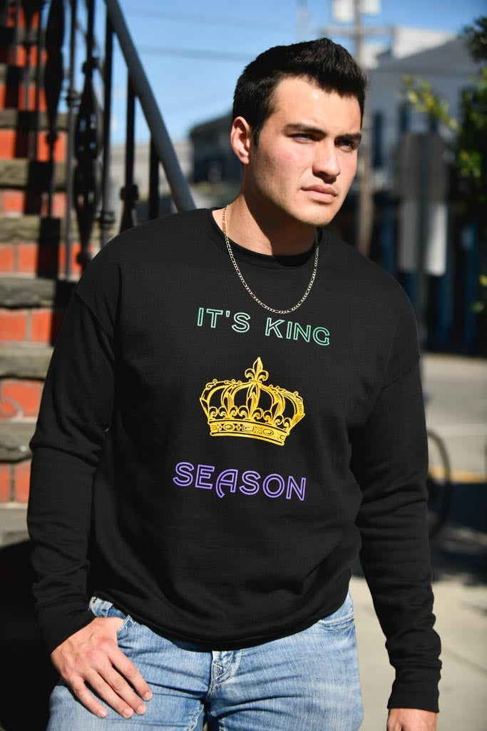 Mardi Gras King Season Sweatshirt - Shop La's Showroom