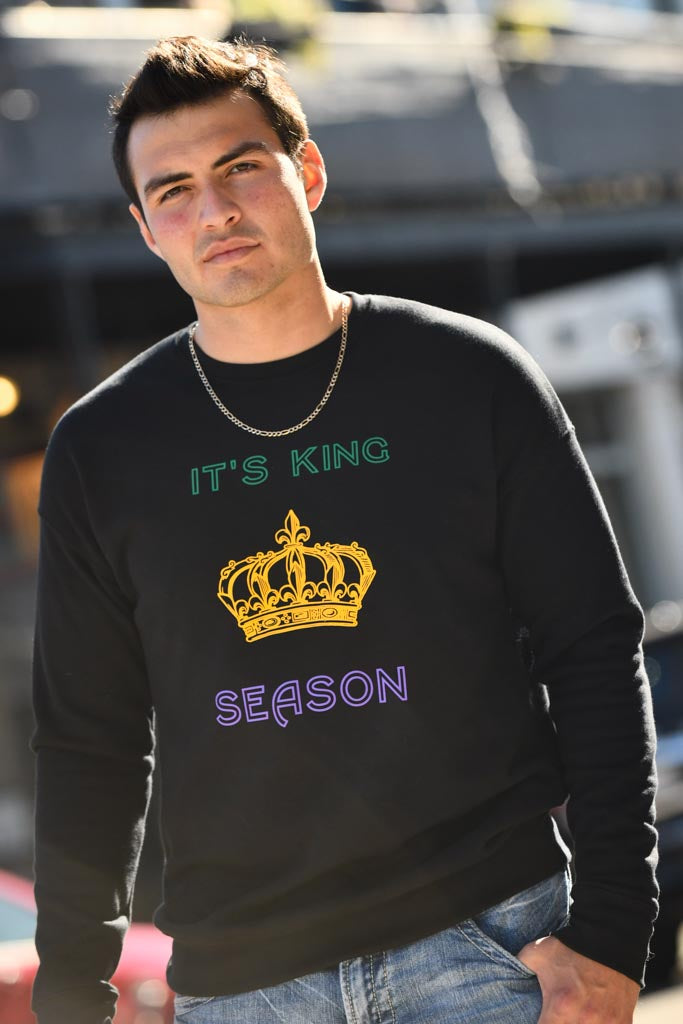 Mardi Gras King Season Sweatshirt - Shop La's Showroom